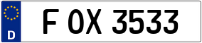 Trailer License Plate